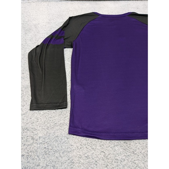 FOCO Baltimore Ravens Henley Shirt NFL Team Apparel Mens Medium Purple Black NWT - Picture 11 of 13